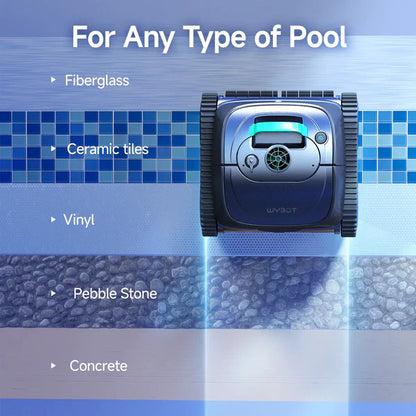 WYBOT C1 Cordless Robotic Pool Cleaner with Triple Motor, Wall Climbing, and Self-Parking image 11