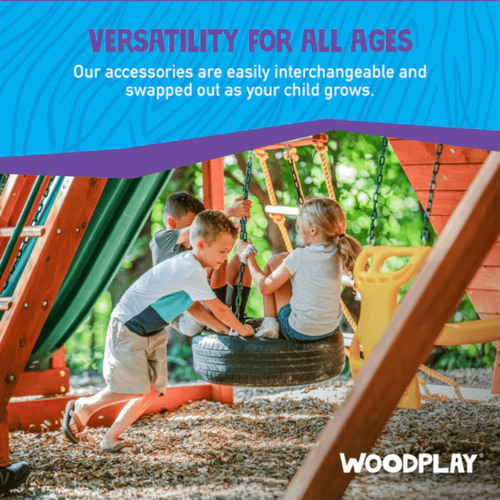 Woodplay Tiger Tower Combo A – Premium Wooden Swing Set for Endless Backyard Fun image 1