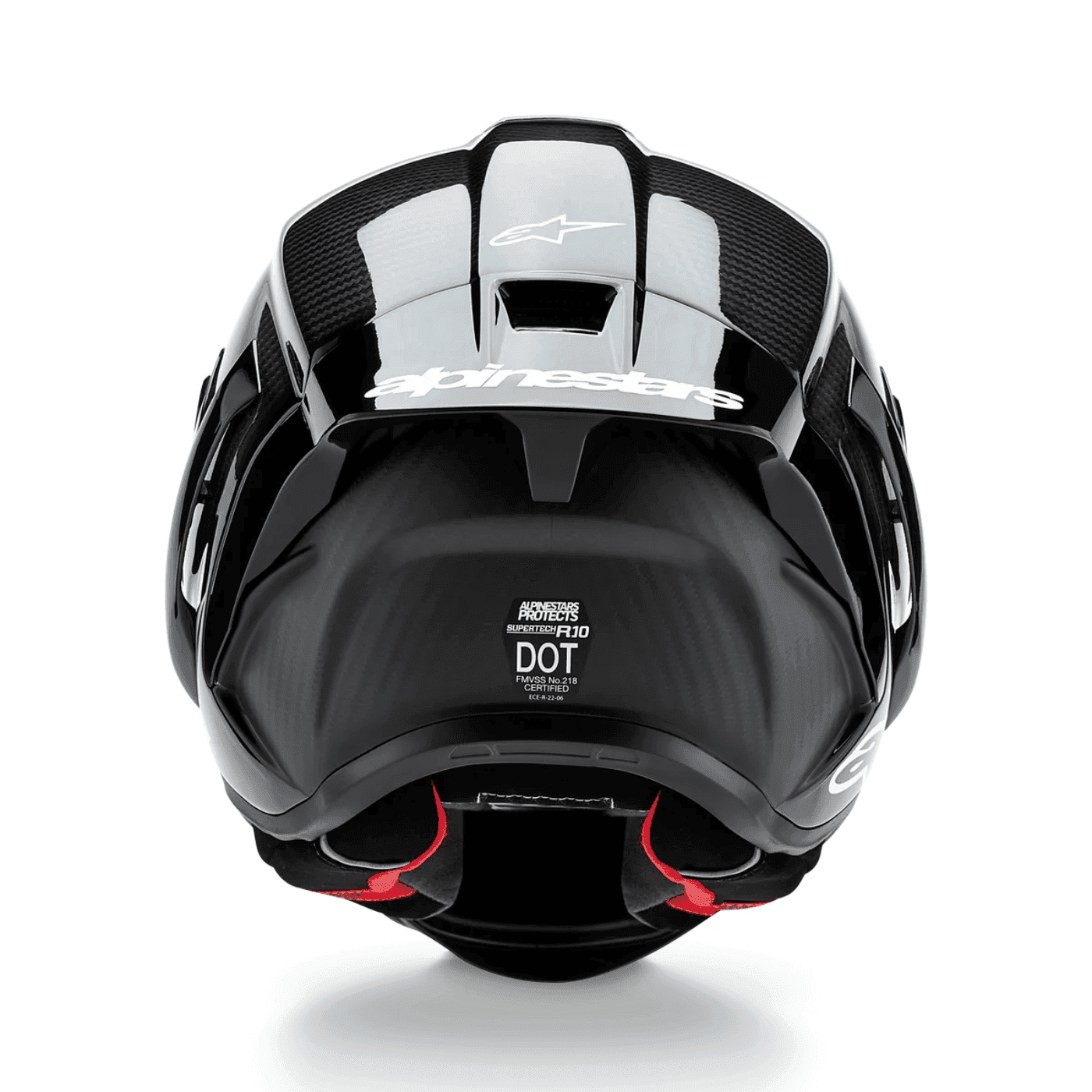 Alpinestars Supertech R10 Element ECE 06 / FIM Full Face Helmet Gloss Black / Carbon / Silver image 1