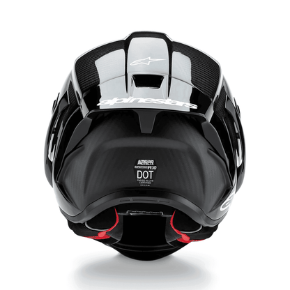 Alpinestars Supertech R10 Element ECE 06 / FIM Full Face Helmet Gloss Black / Carbon / Silver image 1