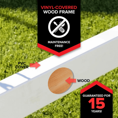 Sports power Vinyl-Covered Wood Swing Set – Classic & Durable for Outdoor Fun image 4