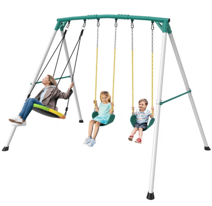 9.5′ Heavy-Duty Outdoor Porch Swing Set image 2