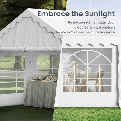 Heavy Duty Party Tent Wedding Event Shelter with Removable Sidewalls 20FT x 40FT image 5