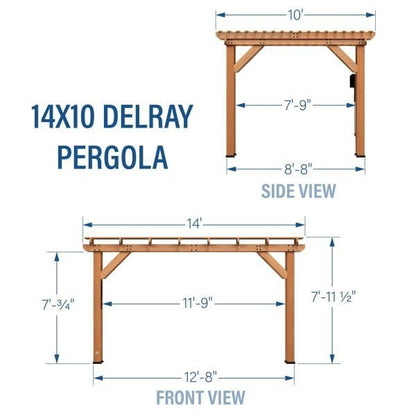 14×10 Delray Pergola image 12