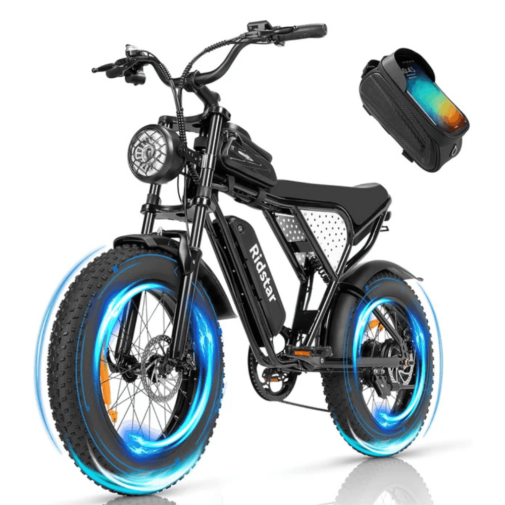 Ridstar Q20 1000W 48V 15AH Fat Tire Electric Bicycle image 0