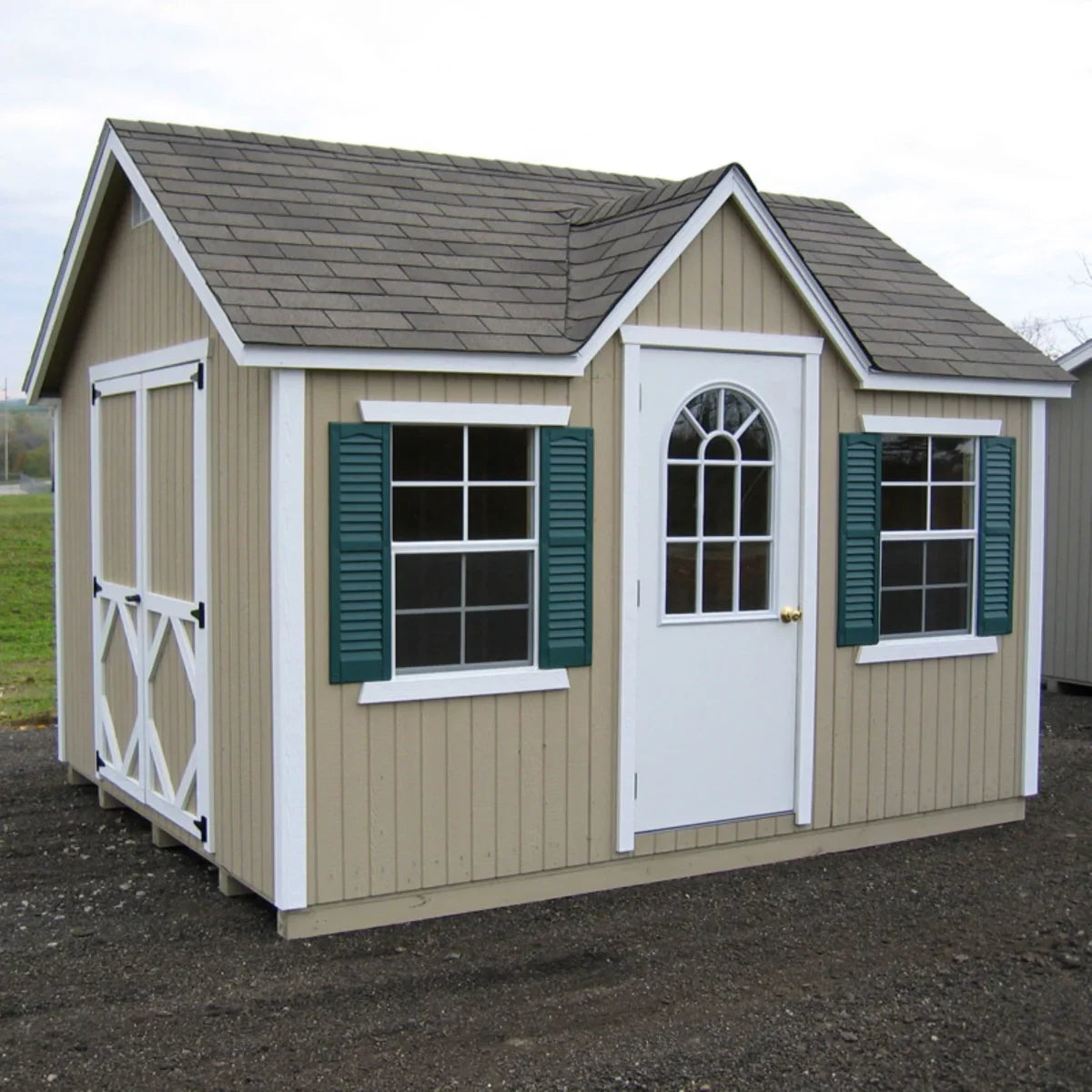 Little Cottage 12 x 10 ft Classic Wood Cottage Panelized Storage Shed image 1