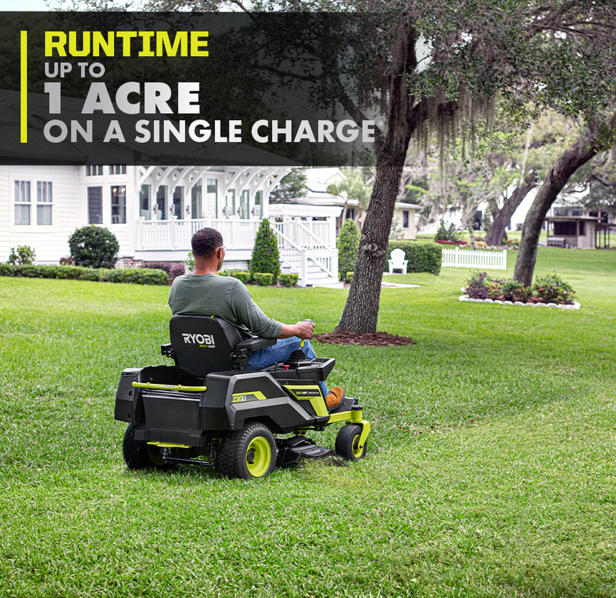 RYOBI 80V HP Brushless 30 in. Battery Electric Cordless Zero Turn Mower with 80V 10 Ah Batteries image 7