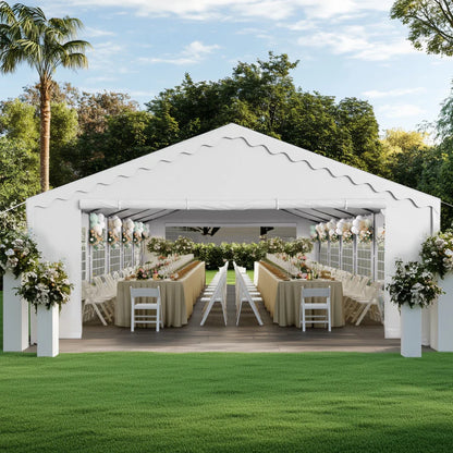 Heavy Duty Party Tent Wedding Event Shelter with Removable Sidewalls 20FT x 40FT image 1