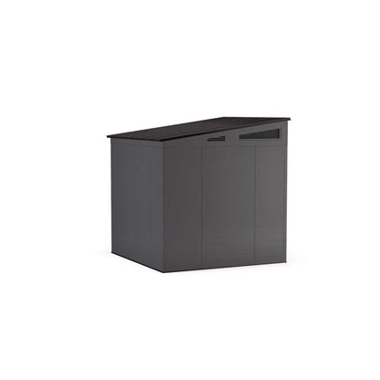 Suncast Modernist 7 ft. x 7 ft. Resin Vertical Pent Storage Shed with Floor Kit image 2
