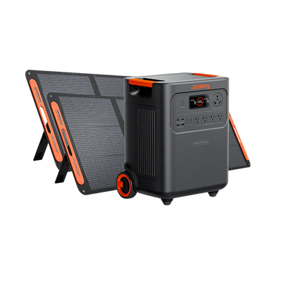 Jackery HomePower 3600 Plus Portable Power Station with 2x 200W Solar Panels, 3600W AC Output, 3584Wh LFP Solar Generator, Expandable up to 21kWh, Essential Home Backup for Home Use, Emergencies, RV image 0