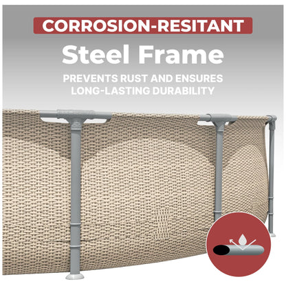 Coleman Steel Pro Max 14′ x 33″ Round Metal Frame Above Ground Pool Set image 6