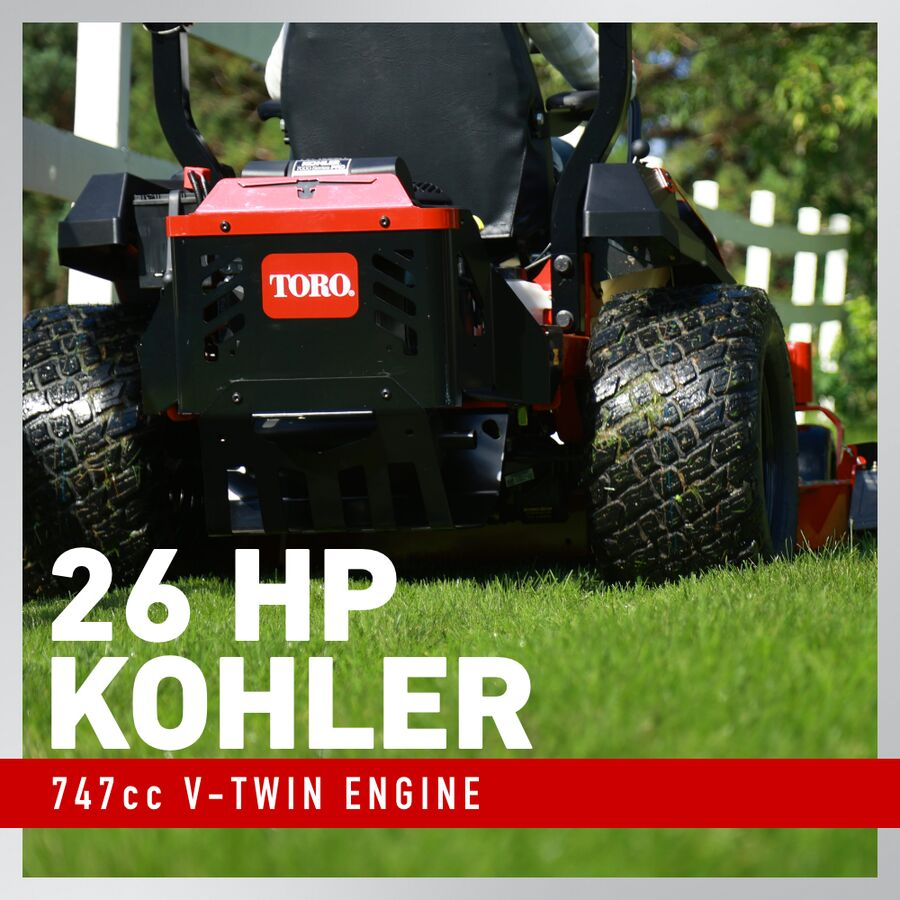 Toro Titan Max 60″ IronForged Deck 26HP V-Twin Gas Dual Hydrostatic Zero Turn Riding Mower image 2