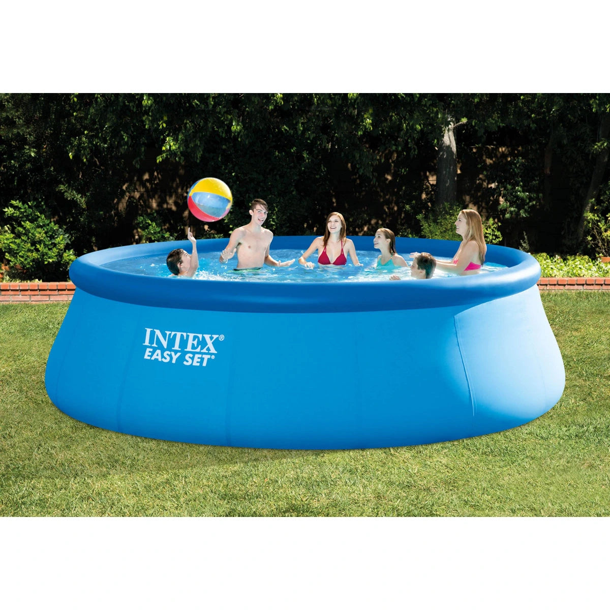 Intex 15ft x 48in Easy Swimming Pool Kit w/ 1000 GPH GFCI Filter Pump 26167EH image 5