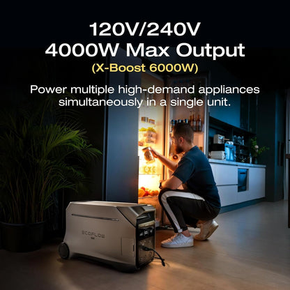 EcoFlow DELTA Pro 3 Portable Power Station with 4000W Output, 120/240V Split-Phase, LFP Battery, and X-Stream Fast Charging image 1