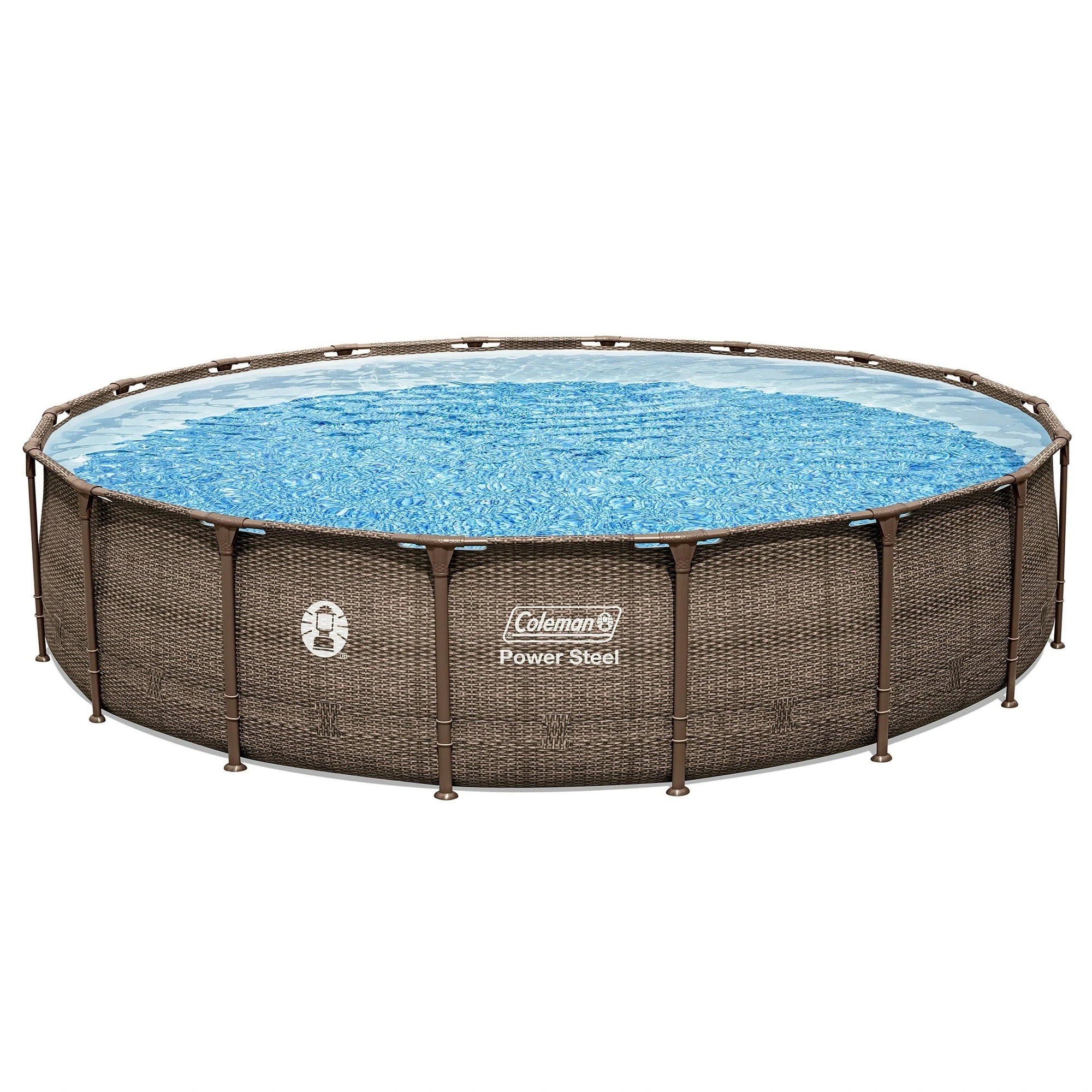 Coleman Power Steel 18 ft. x 48 in. Round Metal Frame Above Ground Pool Set image 0